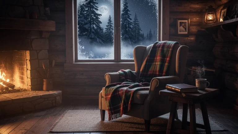 Silence d'une nuit en gîte sans Gustave, ambiance chaleureuse et introspective au coin du feu