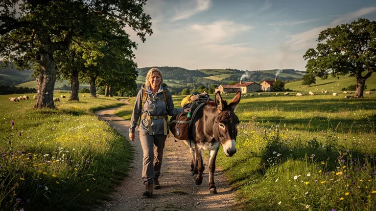 Randonnée avec un âne dans un gîte équipé, séjour valant le tarif après plus de quatre jours